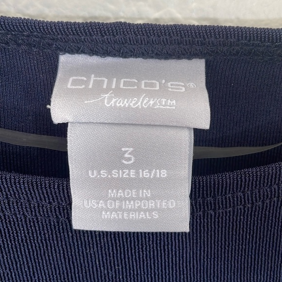 Navy Blue Top with Side Tie - Picture 2 of 6